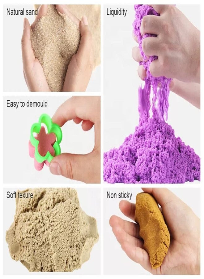 13 SOEME Multicolor Clay Sand Castle Kit for Kids, 1Kg Reusable Magic Clay/Dough with 5 Castle Molds Play, Creative Fun Activities Soft Sand Clay Toys for Boys & Girls, Ages 3+ (Jar Box) - Image 5